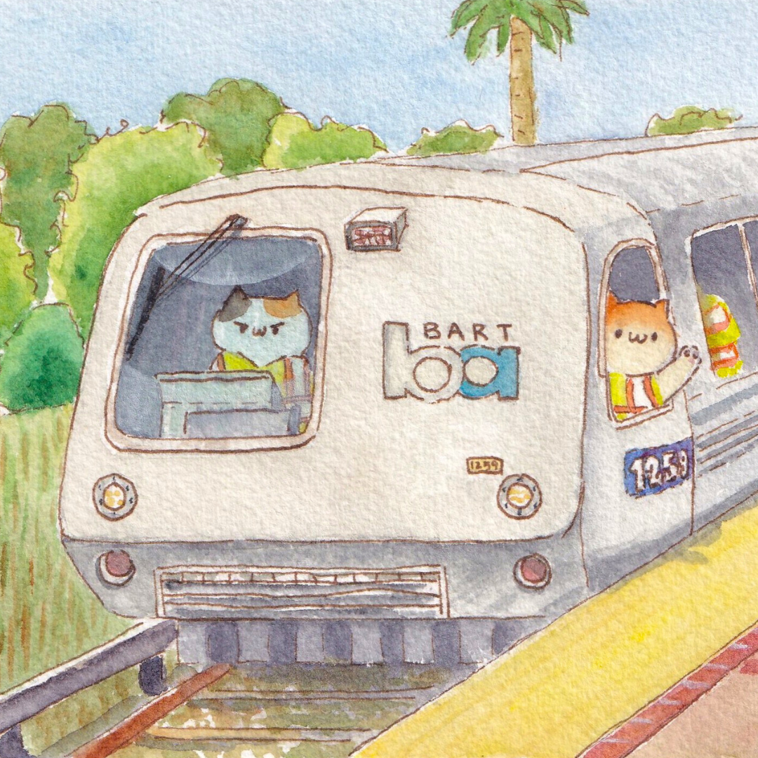 'Bay Area Rapid Tabby' Magnet