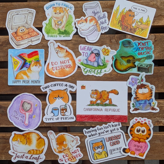 'Garifornia Republic' Garfield Sticker