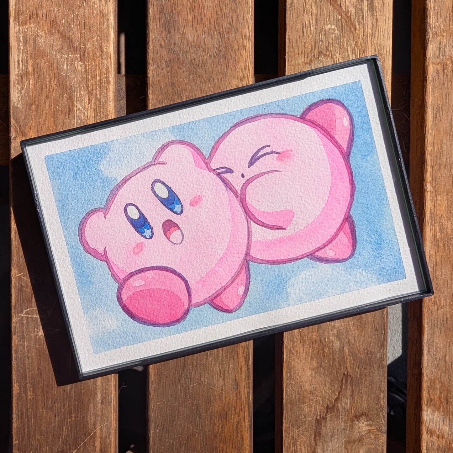 Kirby original watercolor painting
