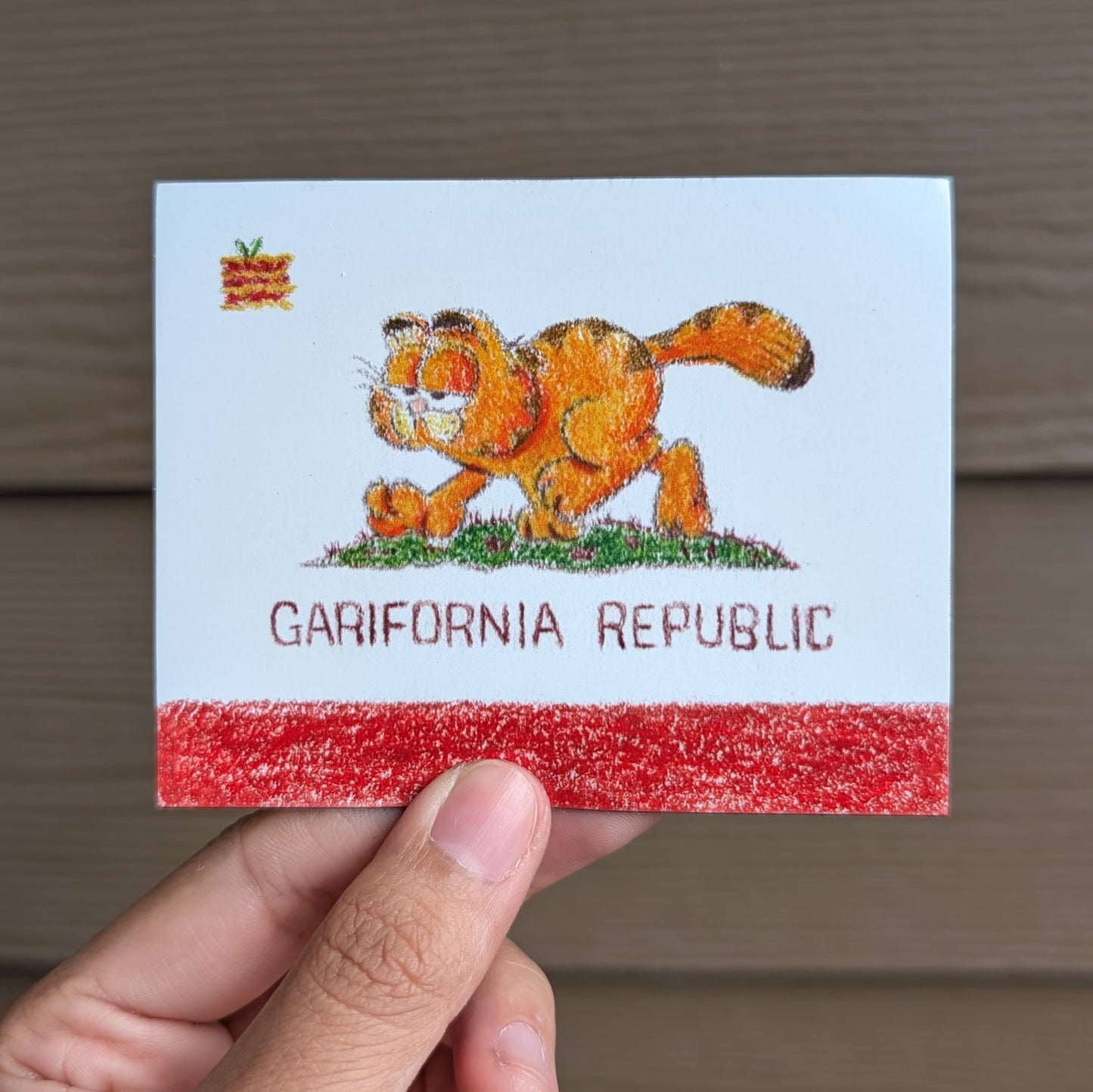 'Garifornia Republic' Garfield Magnet