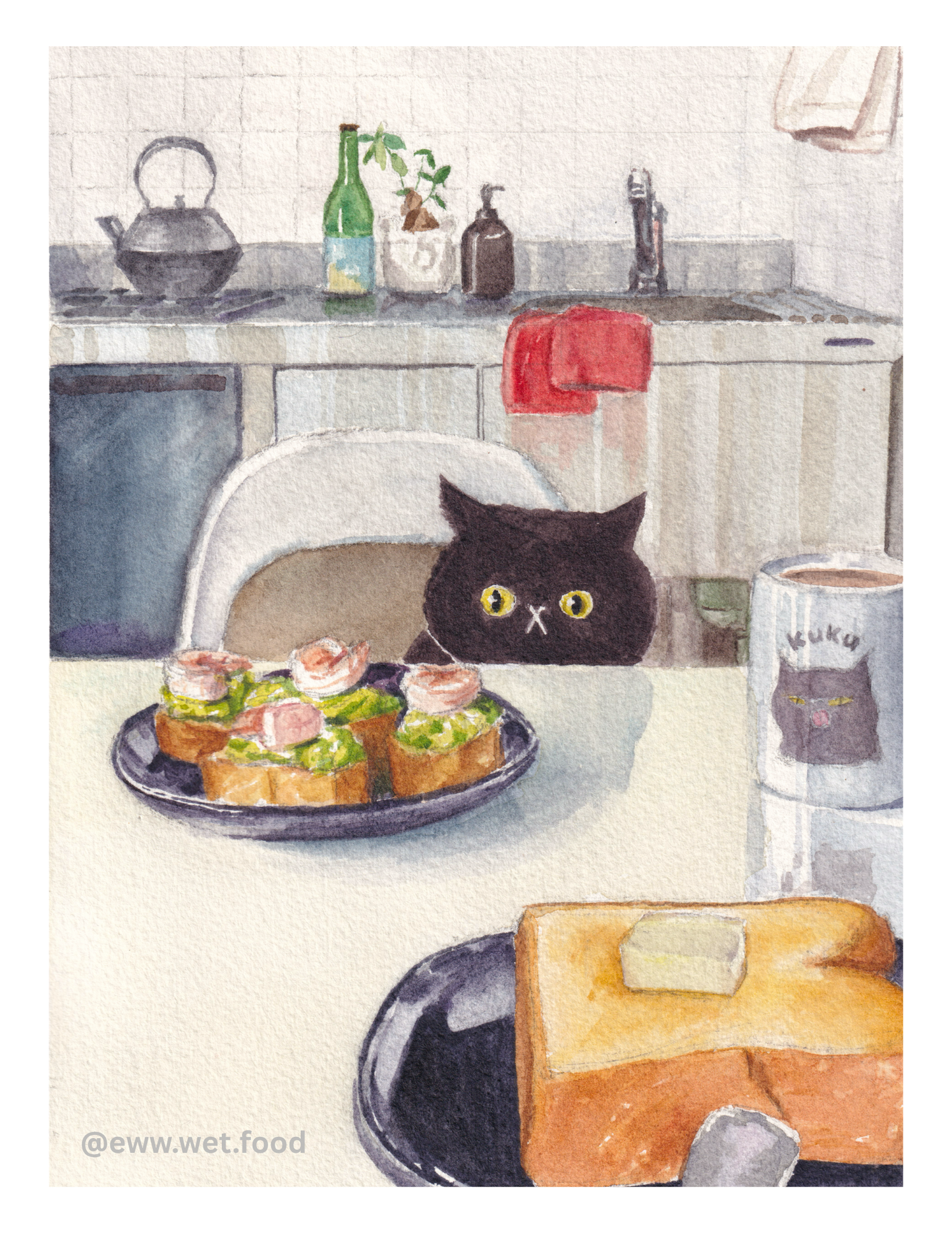 "Breakfast" art print