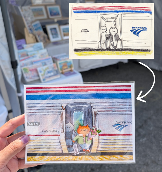 Amtrak art print
