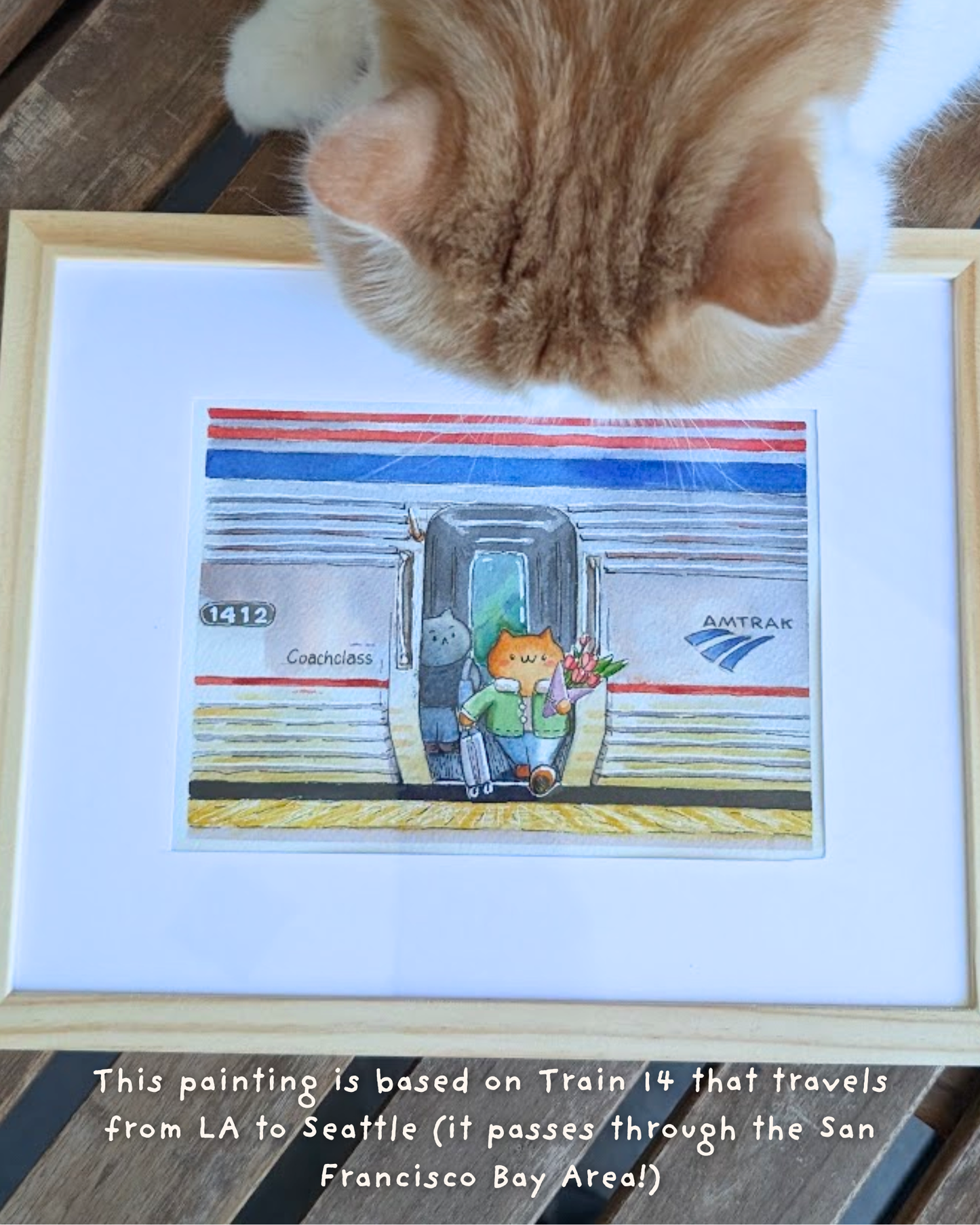Amtrak art print