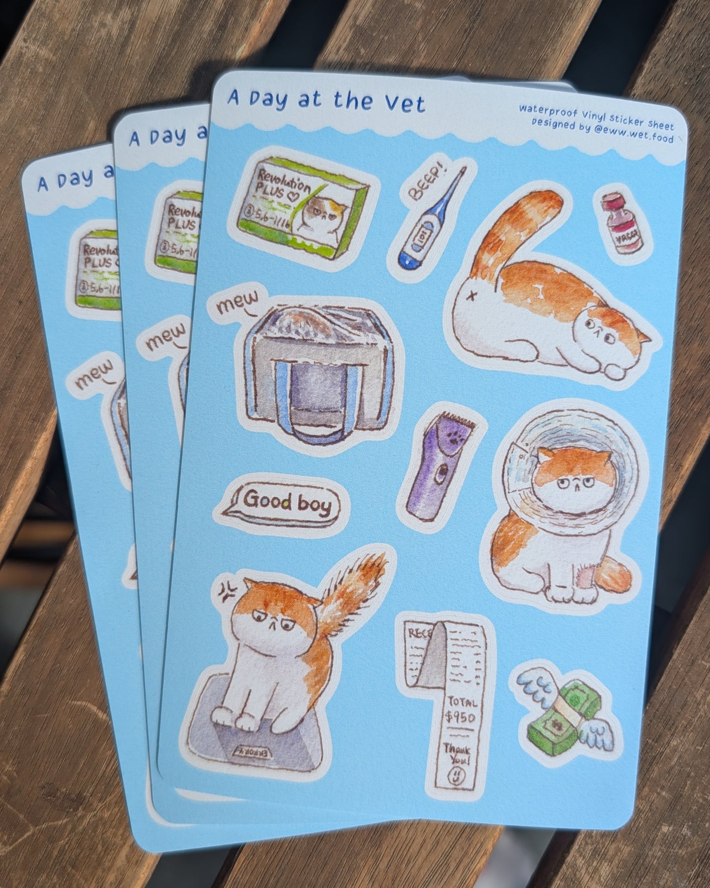 A Day at the Vet - Sticker Sheet