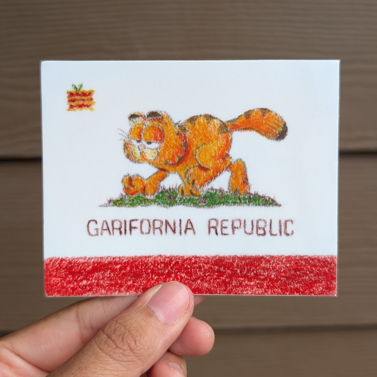 'Garifornia Republic' Garfield Sticker