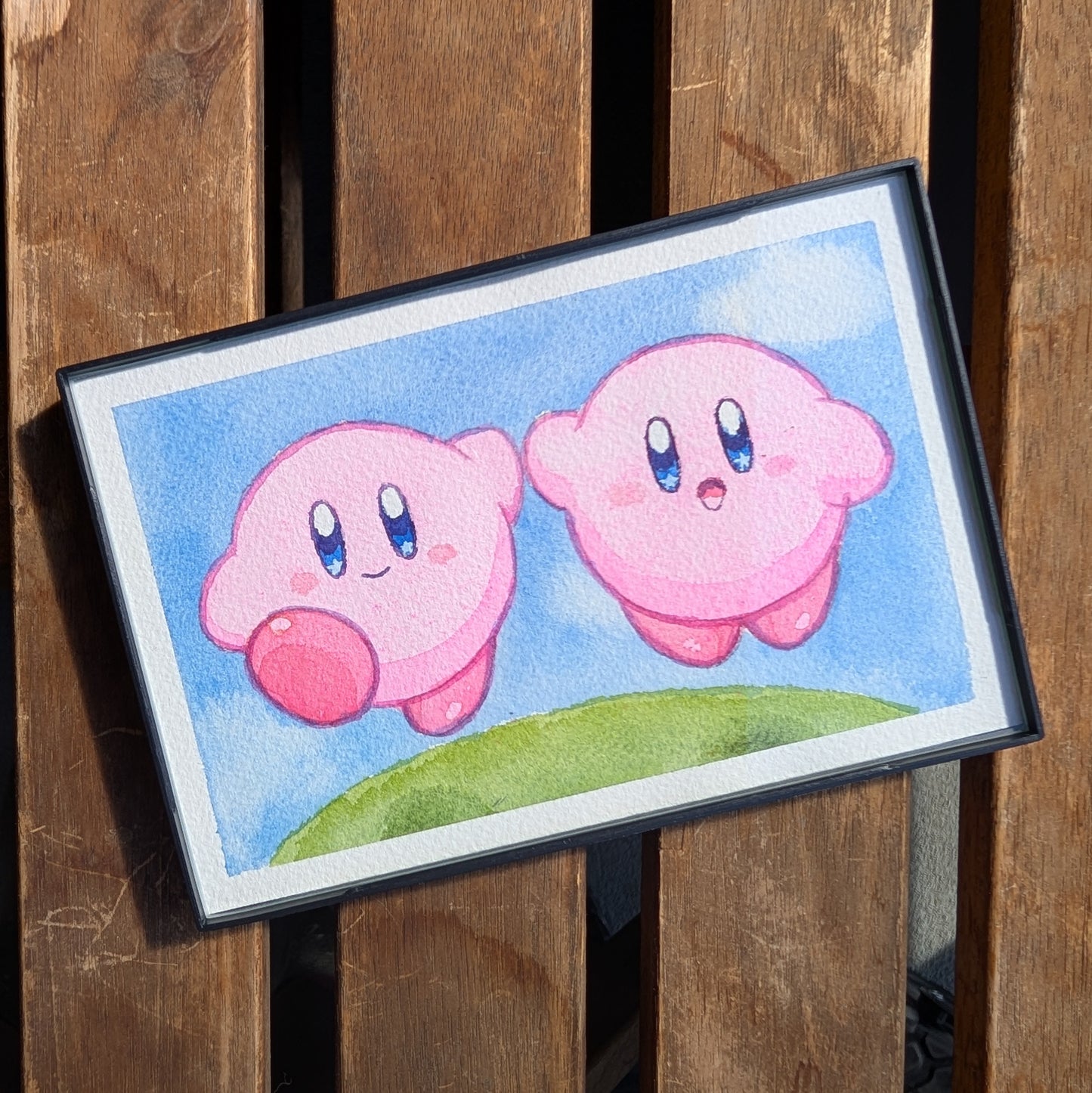 Kirby original watercolor painting