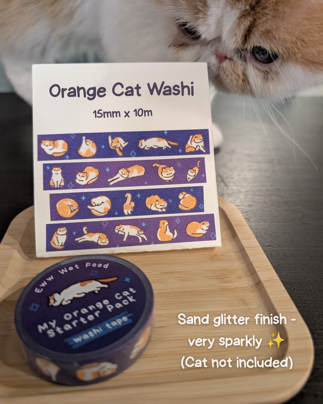 Orange Cat Washi Tape