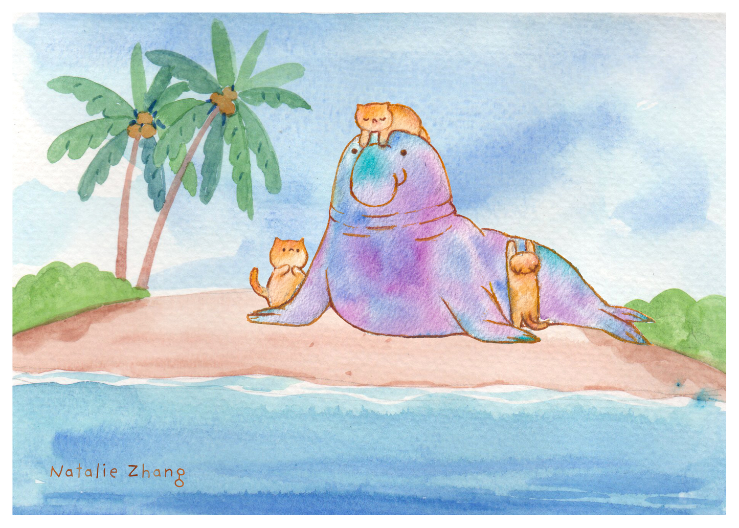 Elephant Seal Art Print