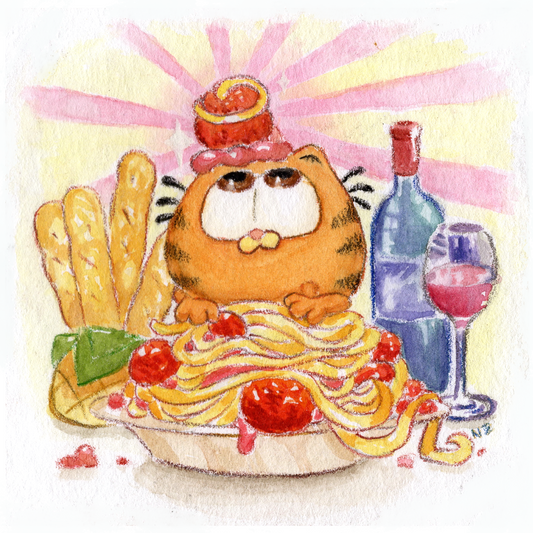 The magical meatball - Forever garf mini print