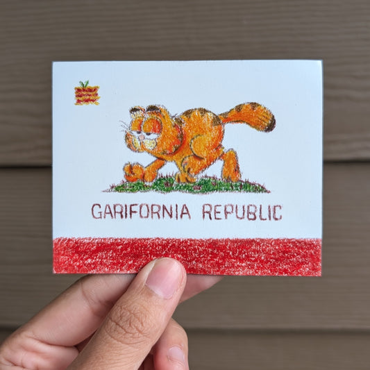 'Garifornia Republic' Garfield Magnet