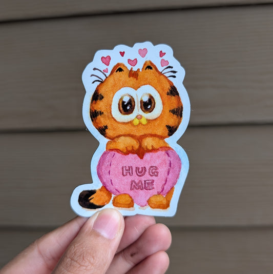 'Hug me' Garfield Magnet