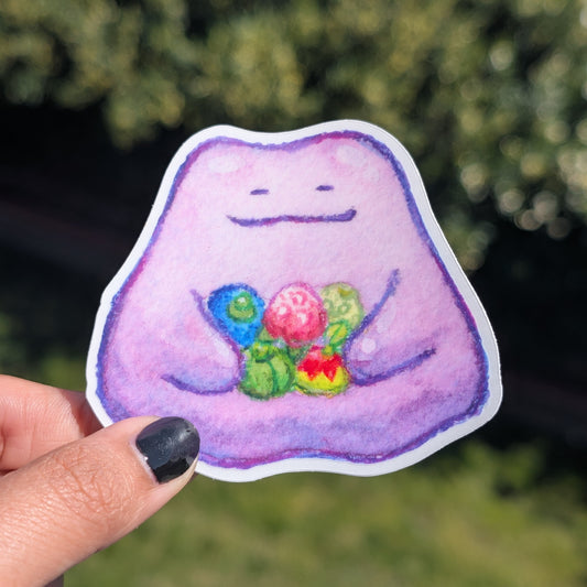 Ditto with Berries Sticker