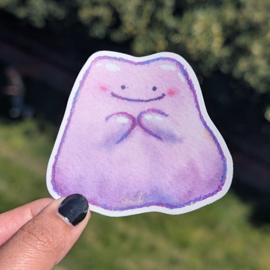 Shy Ditto Sticker