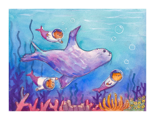 Sea Lion Art Print